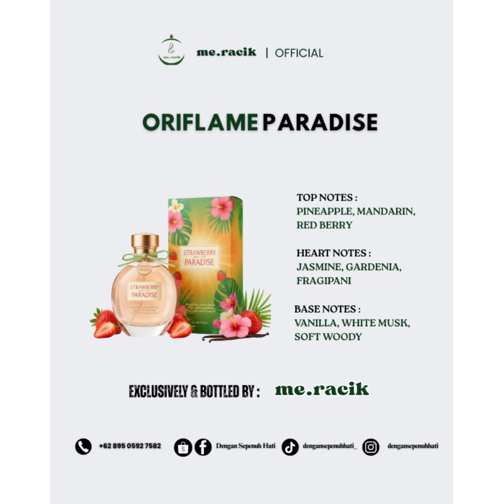 ORIFLAME PARADISE | Parfum Refill Pria Wanita Murah