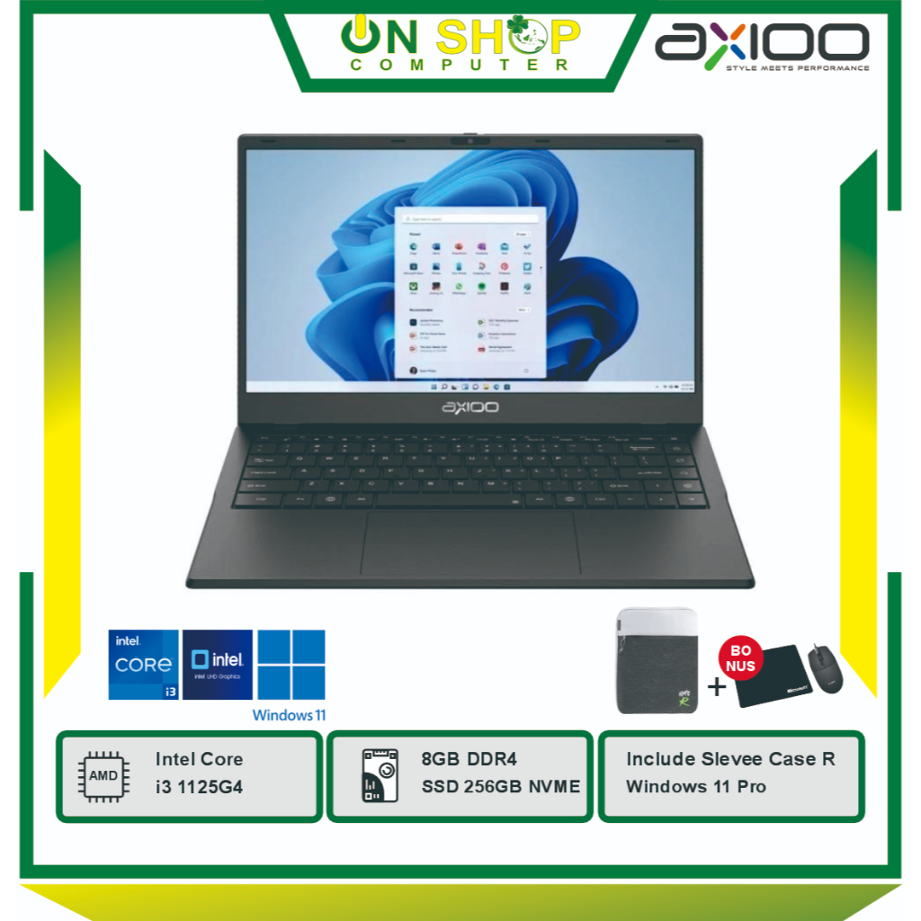 AXIOO Mybook HYPE 3 G11 Intel Core i3 1125G4 RAM 8GB SSD 256GB FHD IPS