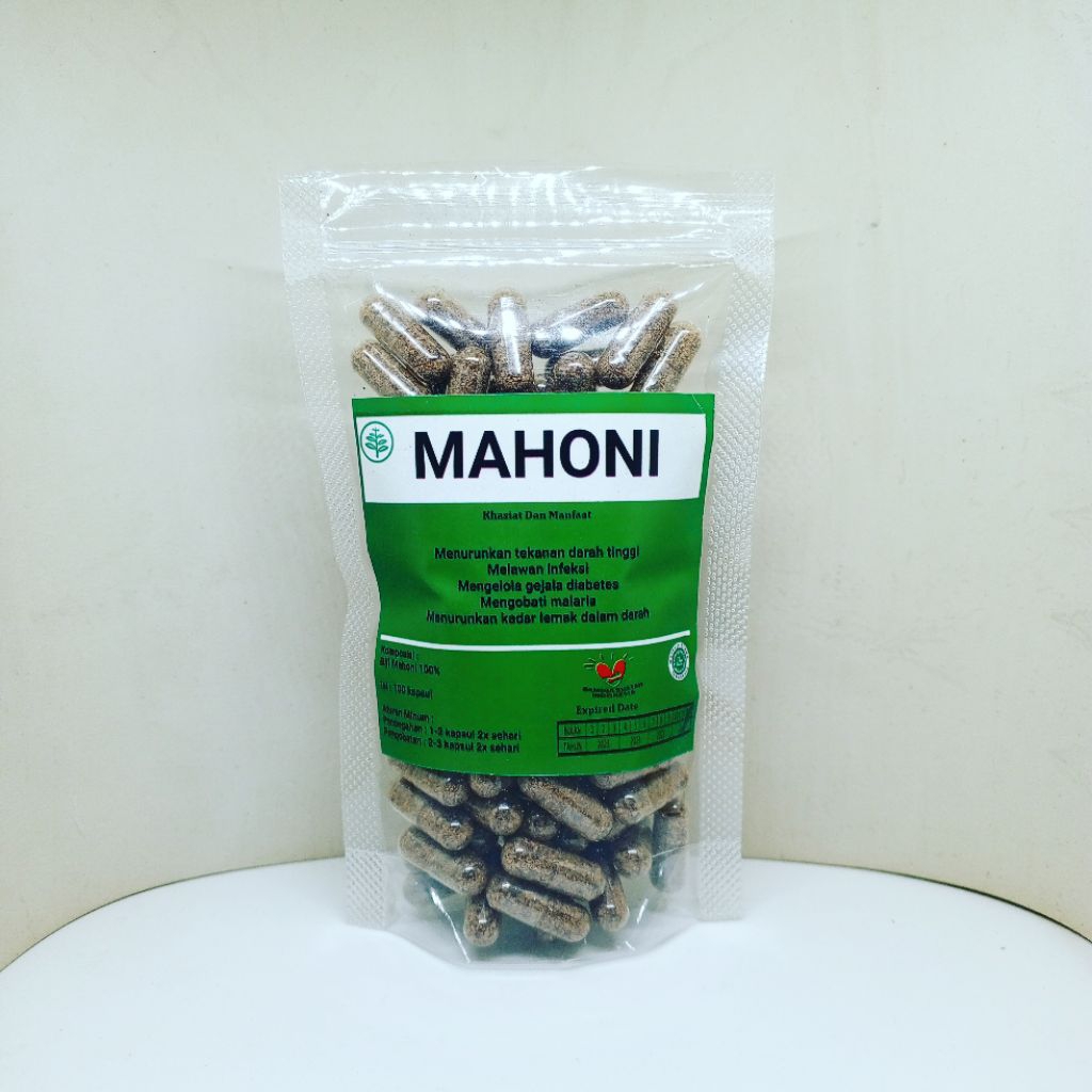 kapsul mahoni isi 100 kapsul