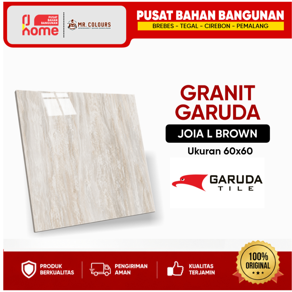 GARUDA TILE GRANIT LANTAI GLAZEDPOLISH MOTIF GRANIT UKURAN 60X60