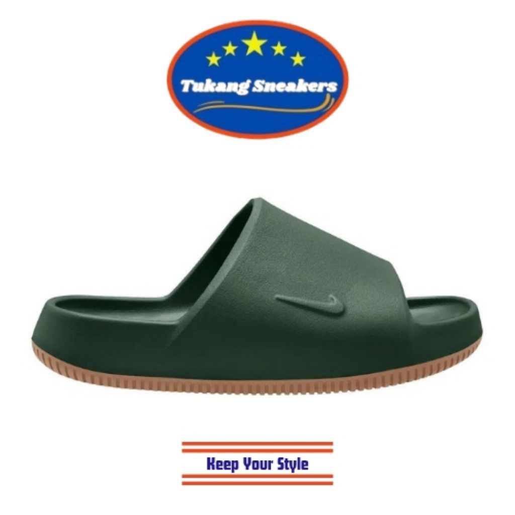 Sandal Pria Nike Calm Slide 2.0 Gum Med Brown NIKIB0183300