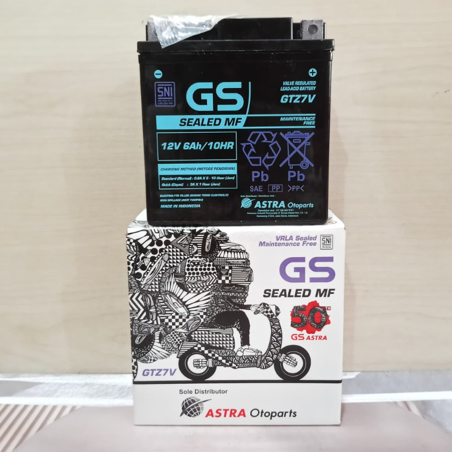 AKI GS Astra GTZ7V AKI Motor Aerox, Lexy, Nmax Original GS