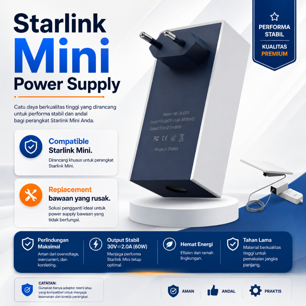 Power Adapter Starlink Mini Adaptor Power Supply PSU starlink Mini