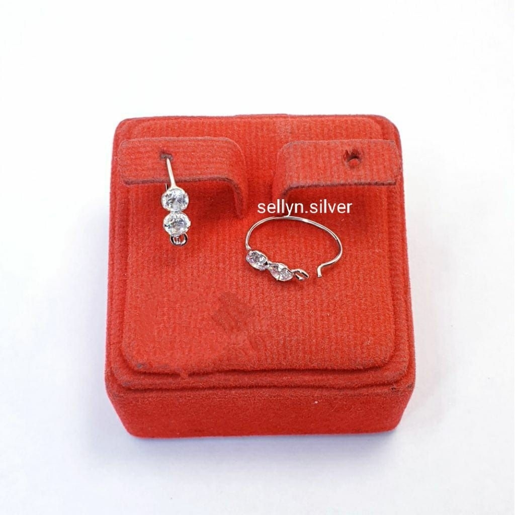 Anting Kenip Bayi/Anak Perak 925 Asli