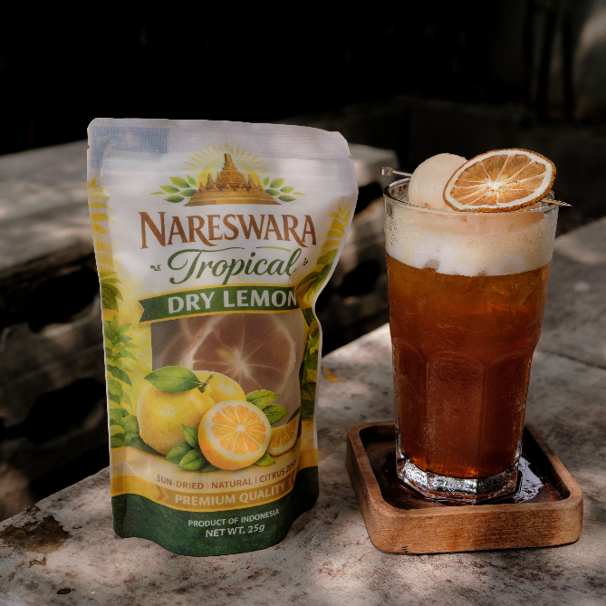 Nareswara Tropical Dried Lemon 25g - Natural Dried Lemon Slice untuk Minuman dan Dessert
