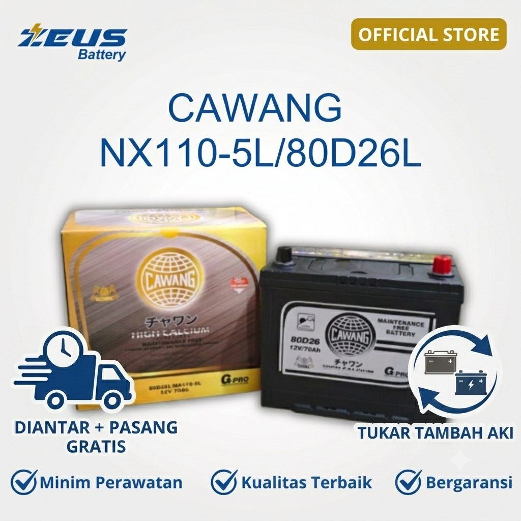 Aki Mobil Cawang Mazda CX7 | NX110-5L | 70AH AKI KERING MF