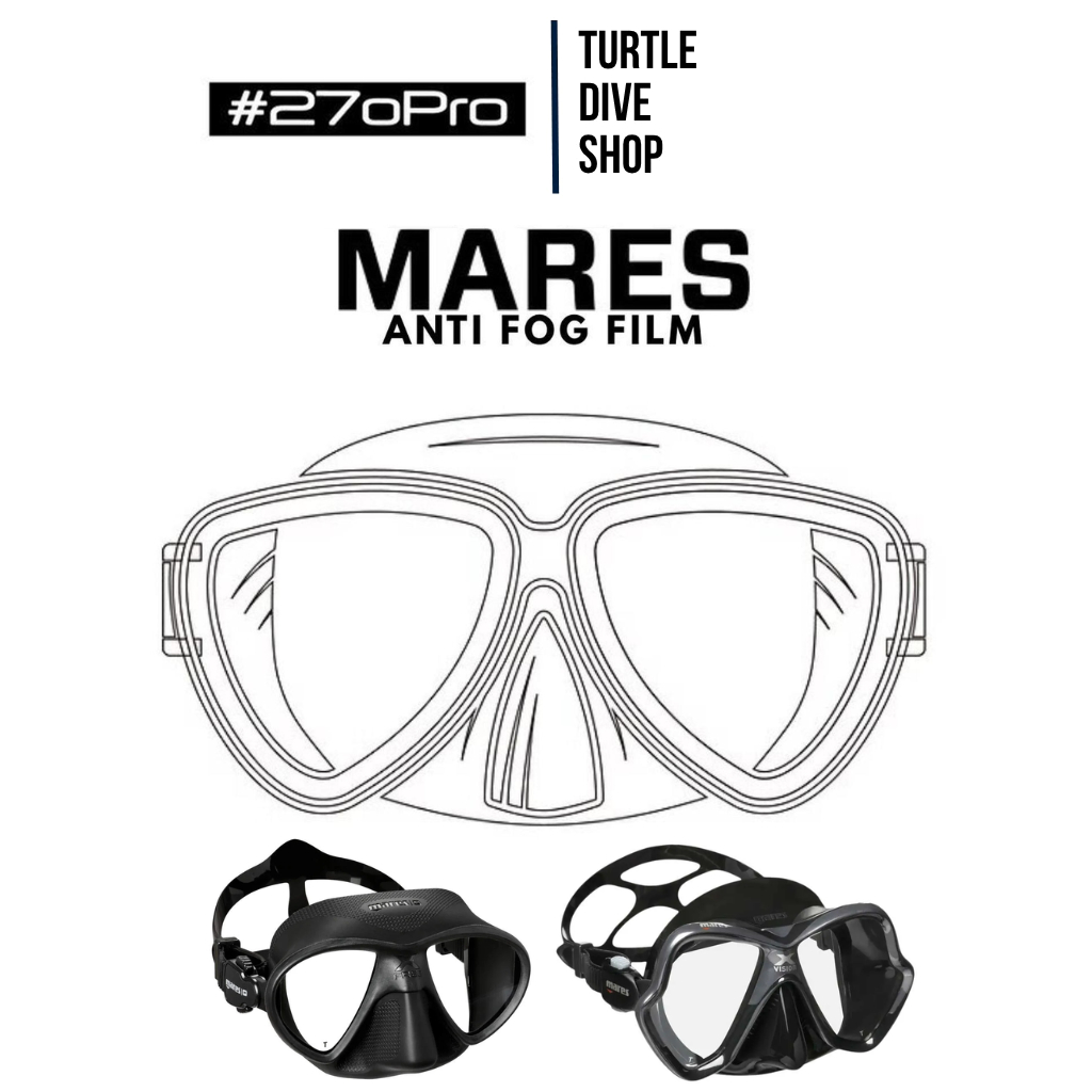 #270Pro Antifog Diving Mask MARES SERIES - MARES X-FREE MARES X-VISION