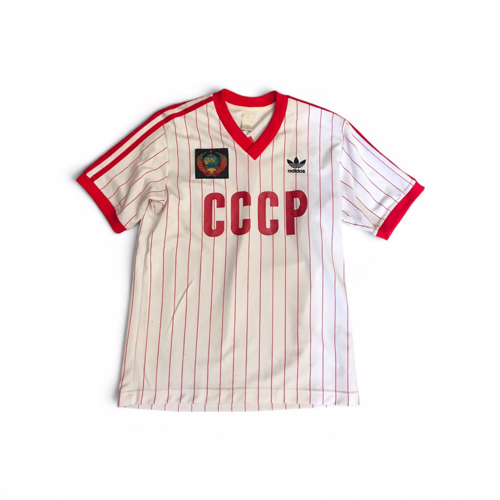 Vintage CCCP UNI SOVIET USSR SOVIET UNION Away Football Shirt 1982 Adults M - IN EXCELLENT CONDITION