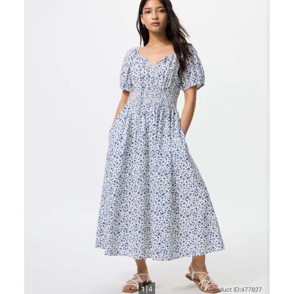 [NEW TAG] Volume Sleeve Dress Uniqlo
