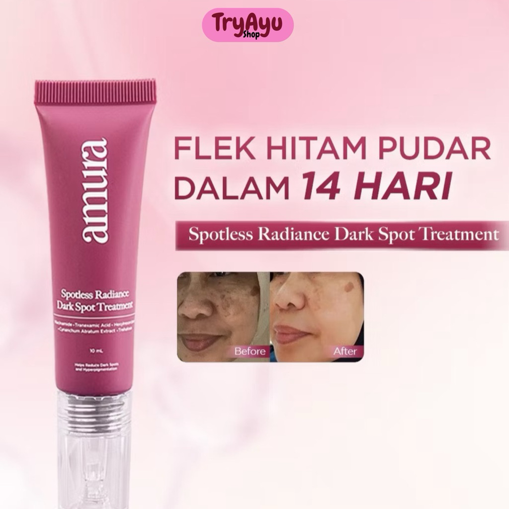 AMURA OFFICIAL - Spotless Dark Spot 10 ml | Menyamarkan Flek Noda Hitam dan Bekas Jerawat Mencerahka