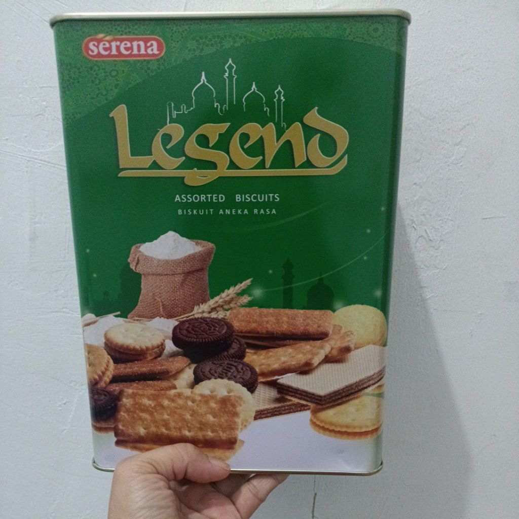 Biskuit Serena Legend Kaleng 580gr/Biskuit Aneka Rasa Serena Legend Kaleng 580gr/Serena Legend Assor