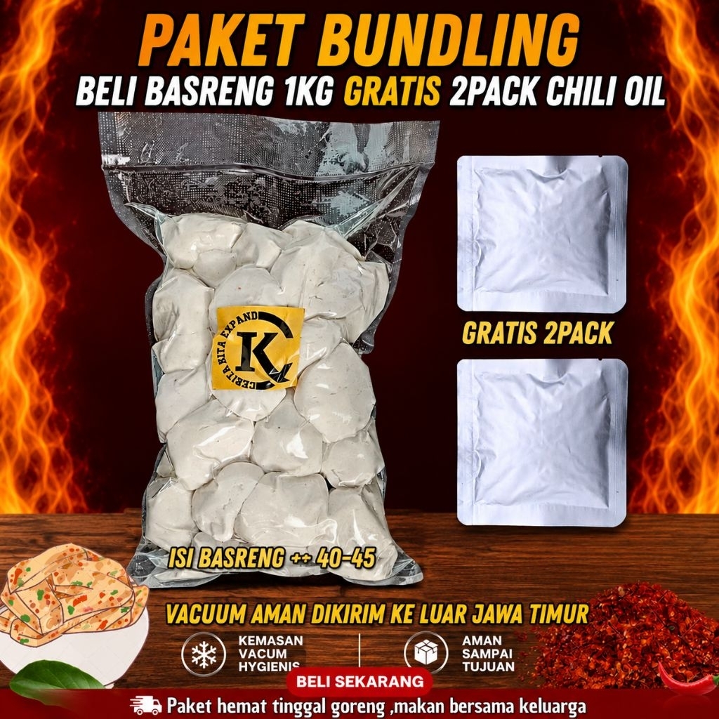 Basreng Mentah 1Kg Kataji GROSIR Kataji Rajasari
