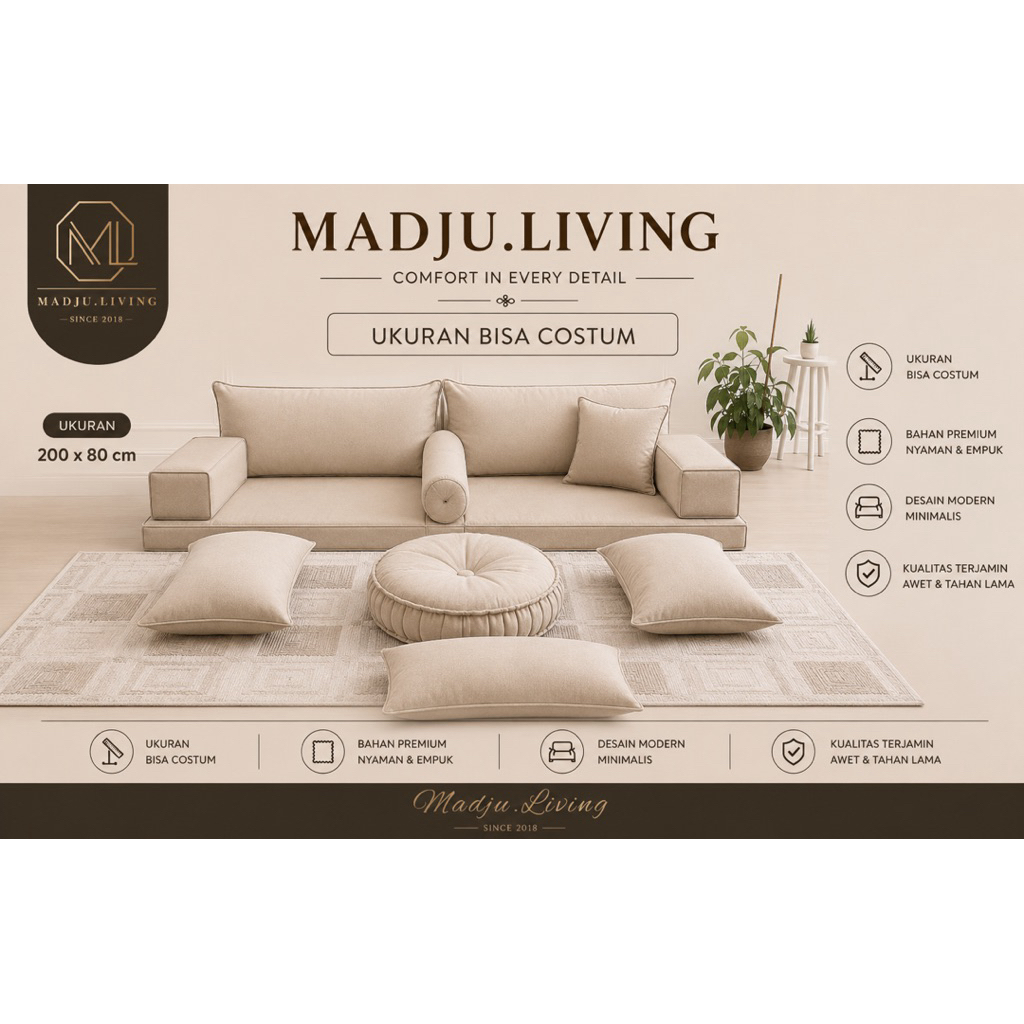 sofa lesehan jepang / sofa / sofa tamu / sofa santai lily