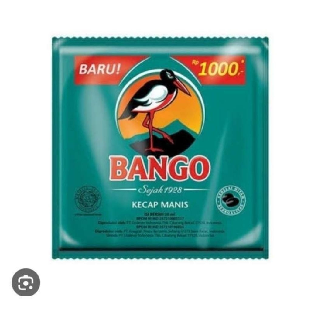 Per Sachet KECAP BANGO SACHET 20 ml Kecap Manis Bango sachet 1000