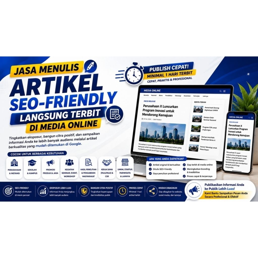 PUBLIKASI ARTIKEL DI MEDIA ONLINE