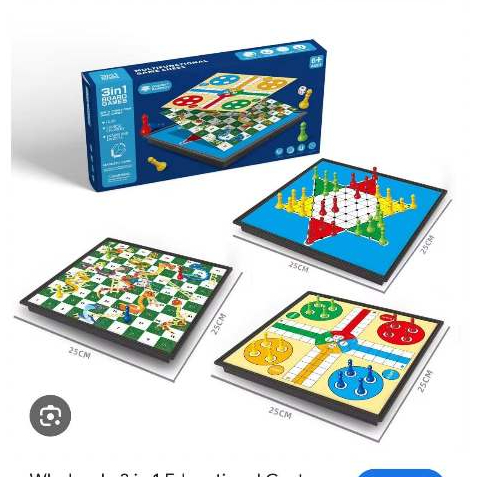 Magnetic board 3 in 1 Board Games ludo Snake & ladder Halma Chinese Checkers 3in1