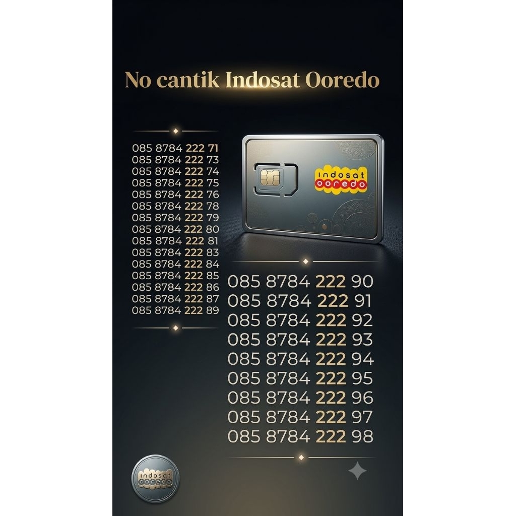 NO CANTIK INDOSAT unik