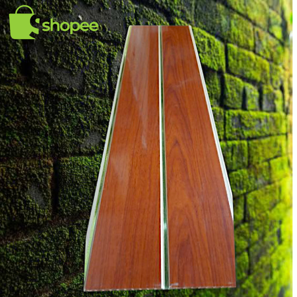 Plafon PVC 4 Meter Motif Kayu Doff