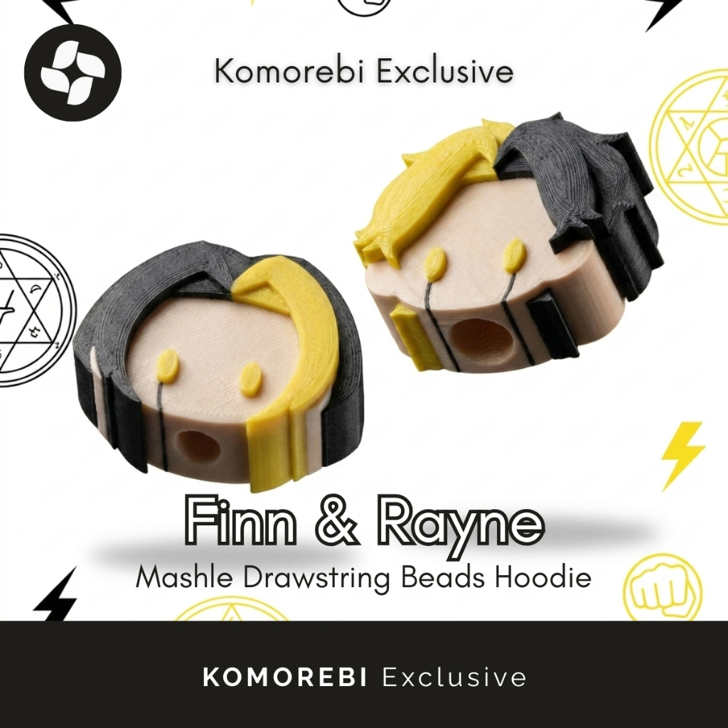 Aksesoris Tali Hoodie Mashle Finn Ames Rayne Ames Beads Jaket Custom Anime Mashle Magic and Muscles 