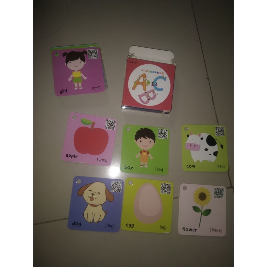 kartu ABC terapi wicara kartu tebal terapi wicara