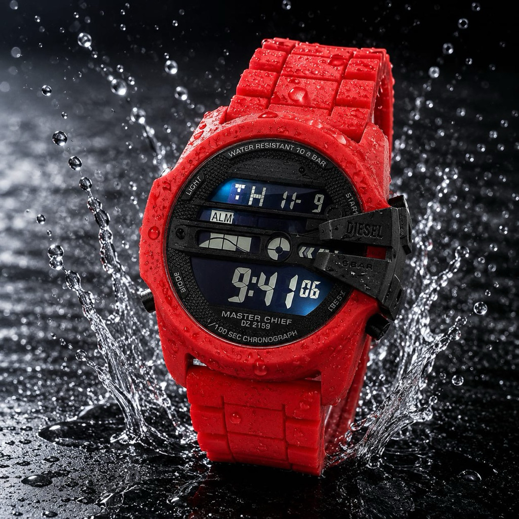 WATCH DIGITAL D1ESEL MASTER CHIEF MEN'S SILICON STRAP