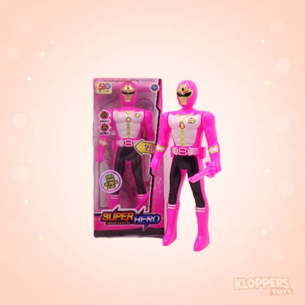 Mainan Anak FIgur Ranger - Super Hero Ranger Pink - Super Ranger
