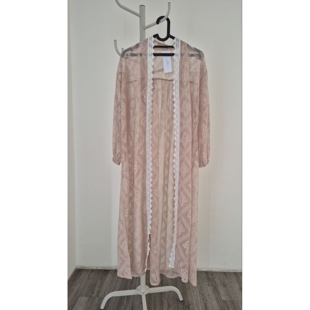 CottonInk Modest Lace Long Outer