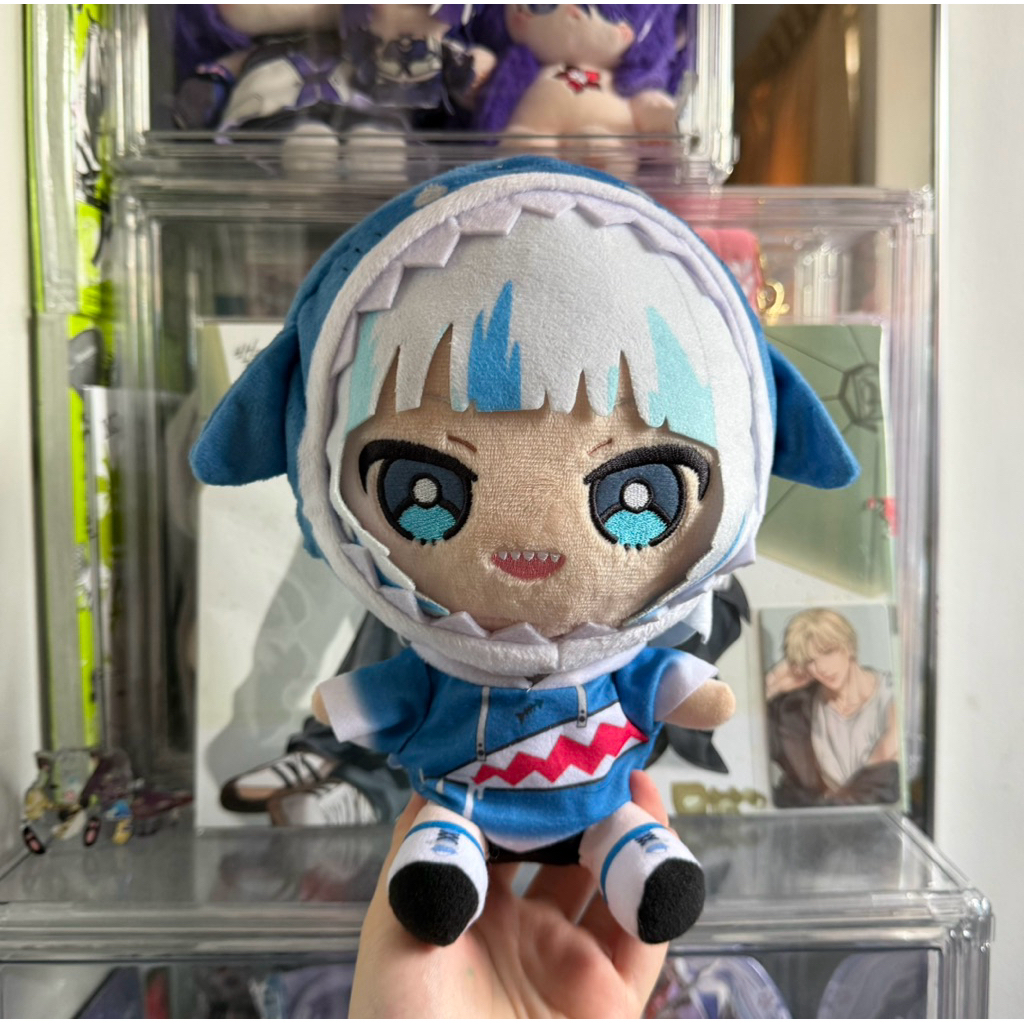 Hololive Friends With u Gawr Gura Vtuber plush doll boneka anime