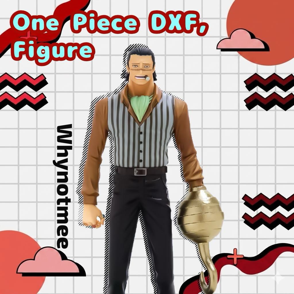 Action Figure One Piece DXF Red The Grandline Men Vol. 4 Crocodile Bandai