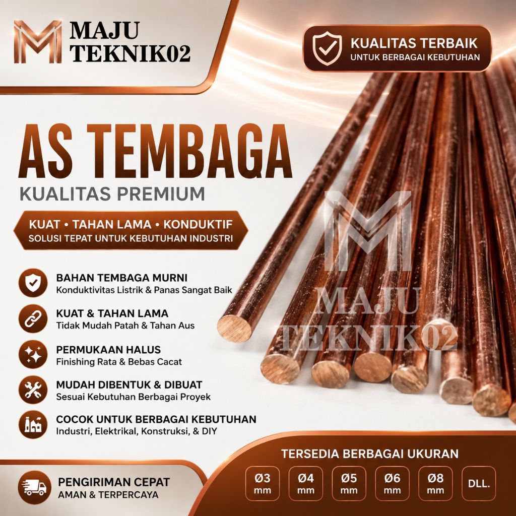 as tembaga diameter 44 mm x 43 mm