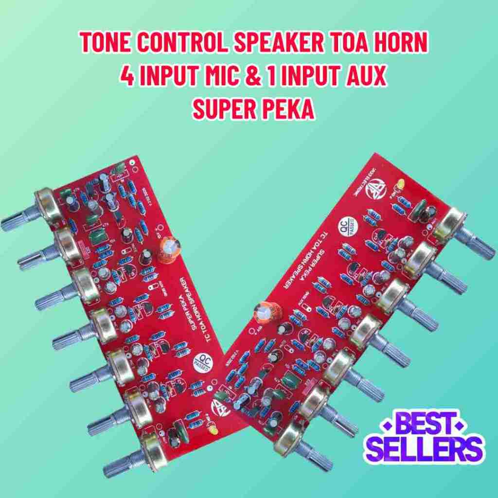 TONE CONTROL TOA KHUSUS SPEAKER TOA CORONG 4 CHANNEL MIC DC 12-15V
