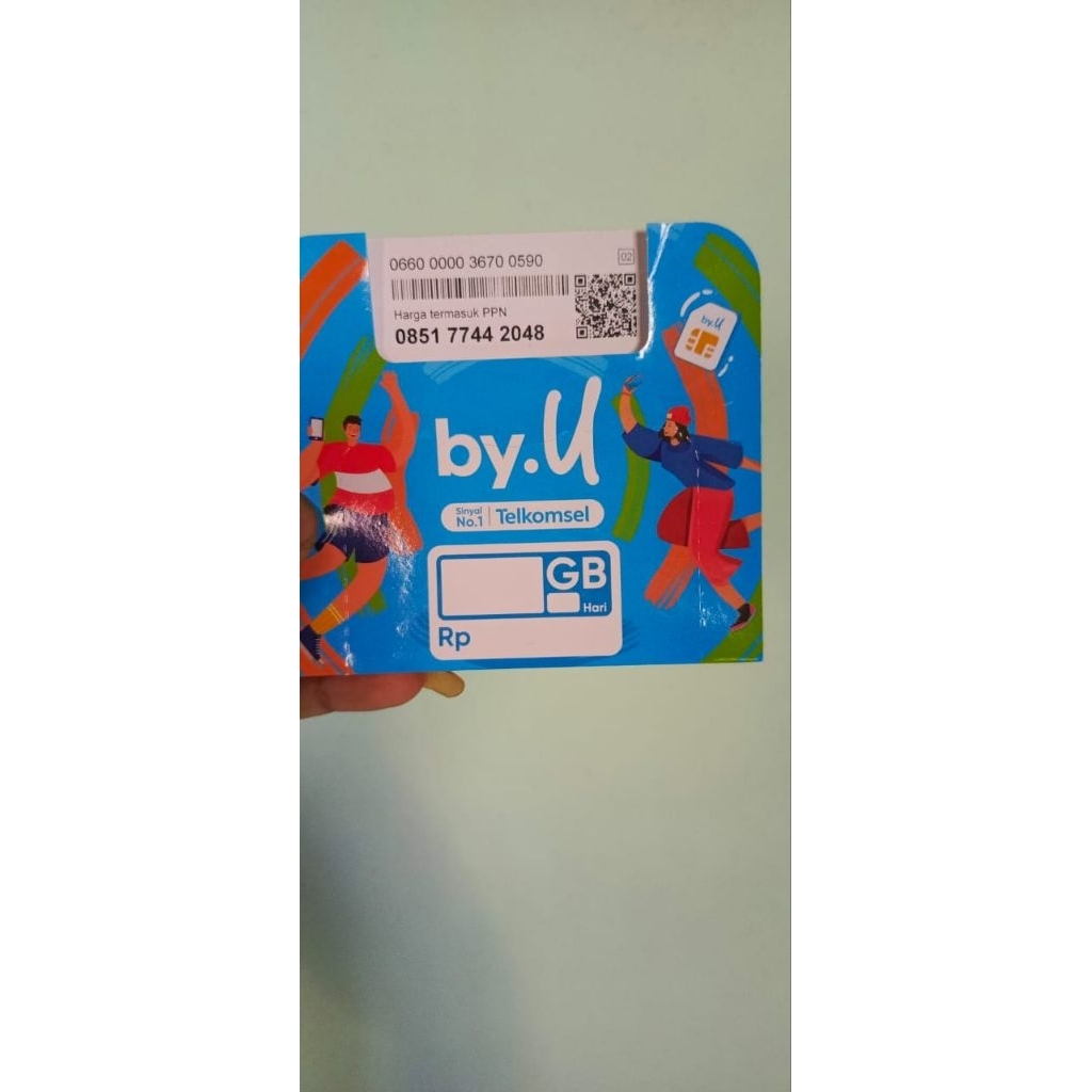 no cantik Kartu Perdana By.U sudah registrasi tnggal pake