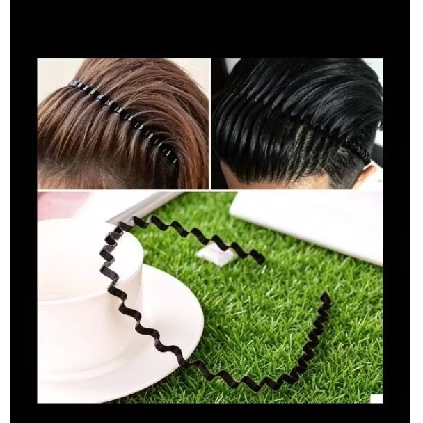 Bando kawat hitam doff elegan 3pcs