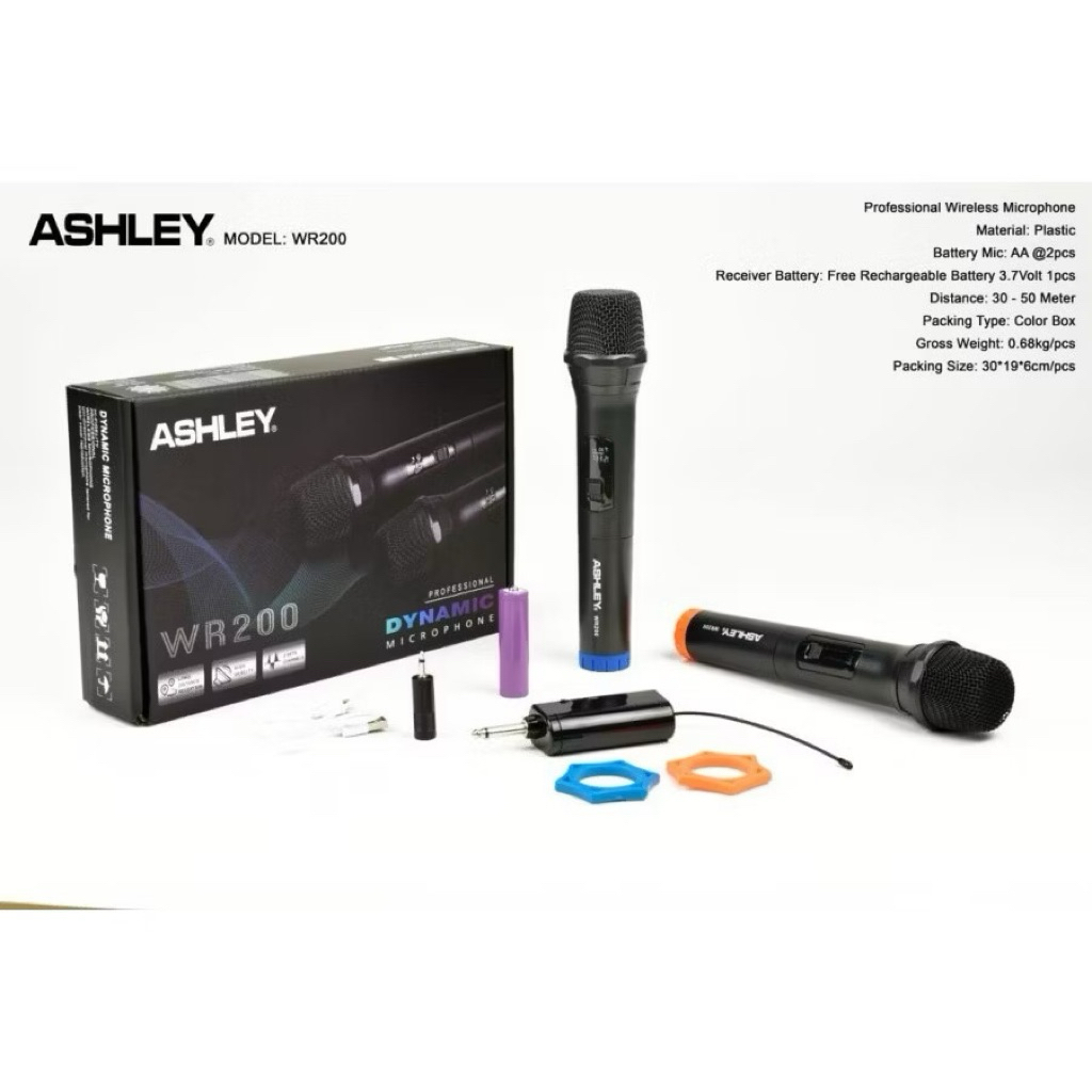 Mic Wireles Ashley WR200 ORIGINAL ASHLEY