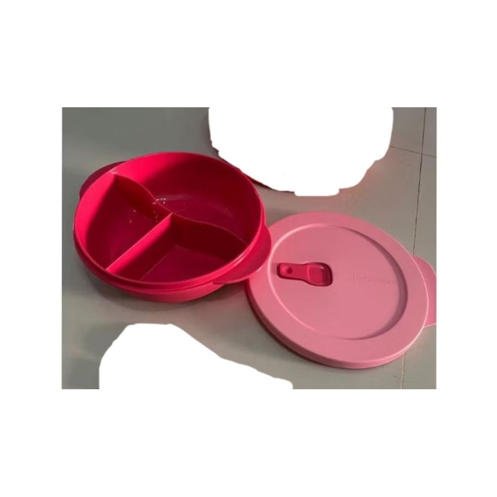 bekal microwave cwl Pink bersekat tiga 950ml, Limited edition Tupperware