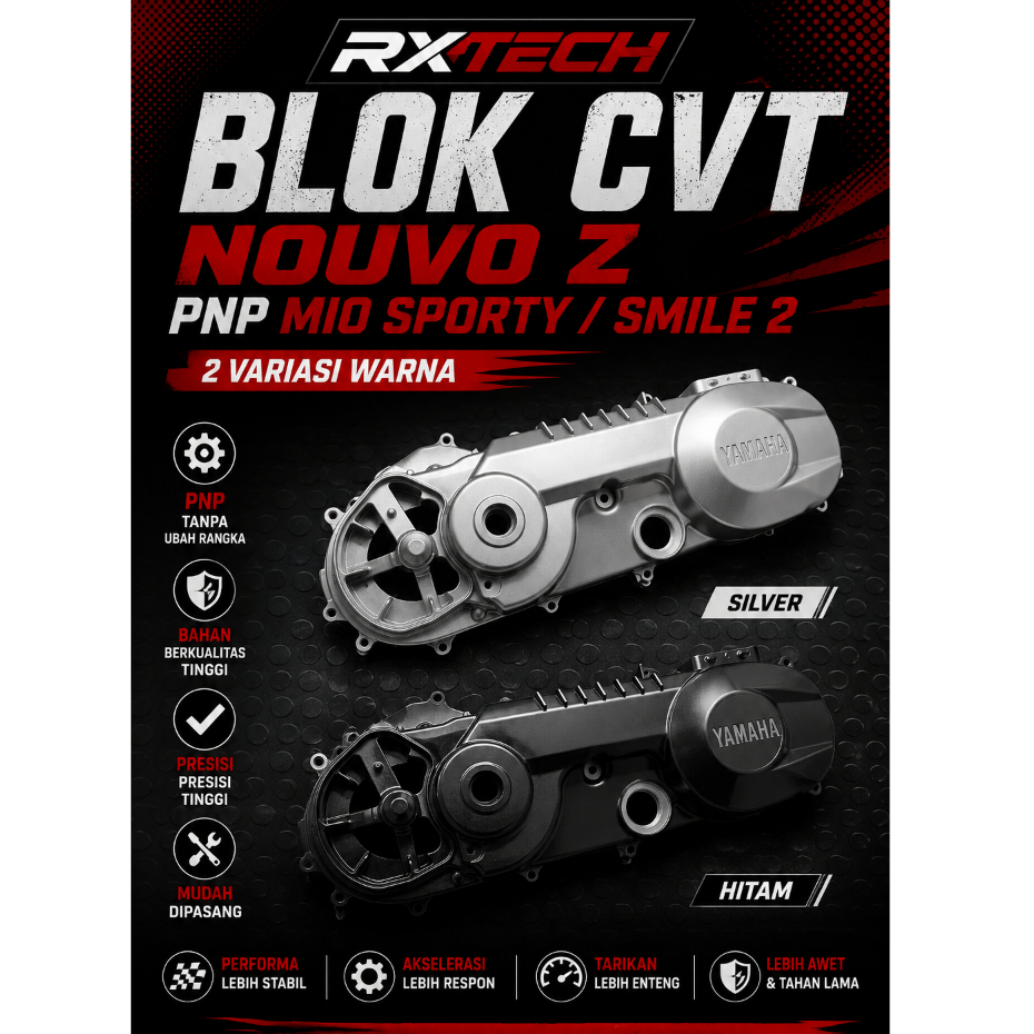 BLOK/BAK CVT NOUVO Z NOUVO LELE IMPORT LOSTPACK ORIGINAL/BAK CVT YAMAHA NOUVO 5LW