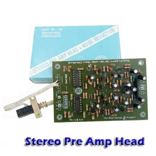 Kit Pre Amp Head Stereo + Noise Reduction Seri TD-100 Penguat Bass & Treble ( Tape ) IC LA3161 5W7 T