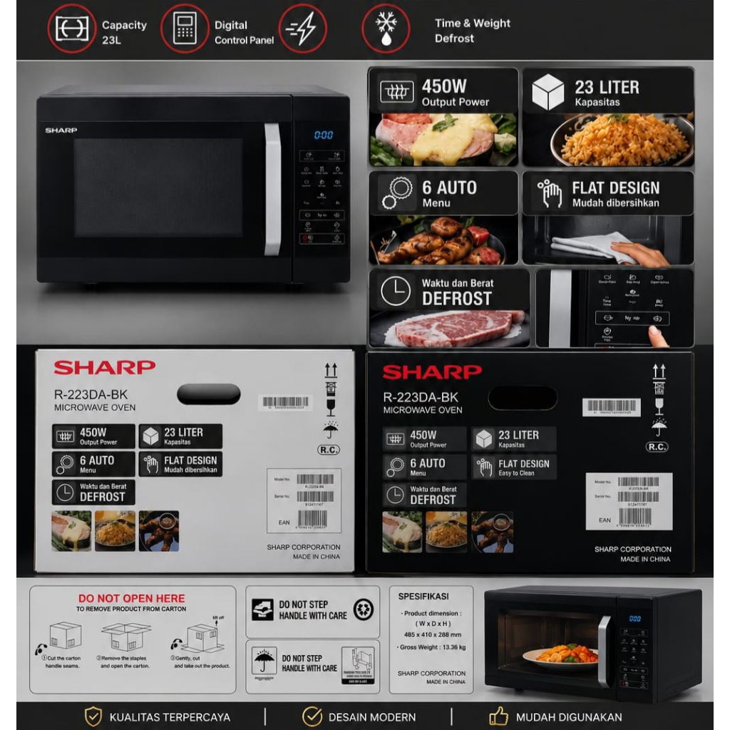Microwave Sharp R-223DA-BK