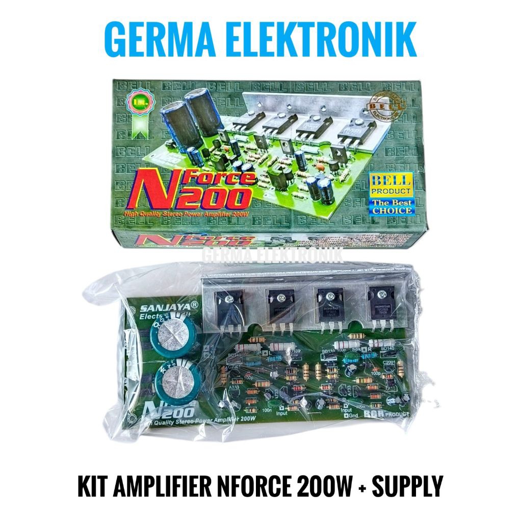 kit amplifier NFORCE 200WATT STEREO PLUS SUPPLY