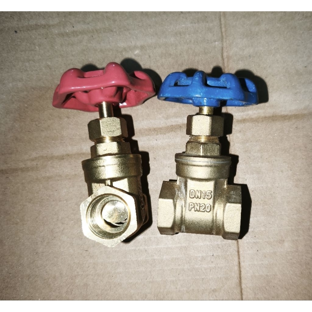 Gate Valve 11/2in Drat Kuningan / Stop Kran 11/2in Bras