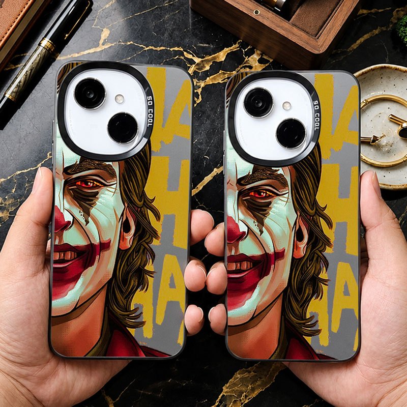 Softcase IMD Black Motif Joker Minimalis Premium Pelindung HP Compatibel For Tecno Camon 40 Pro 50 P