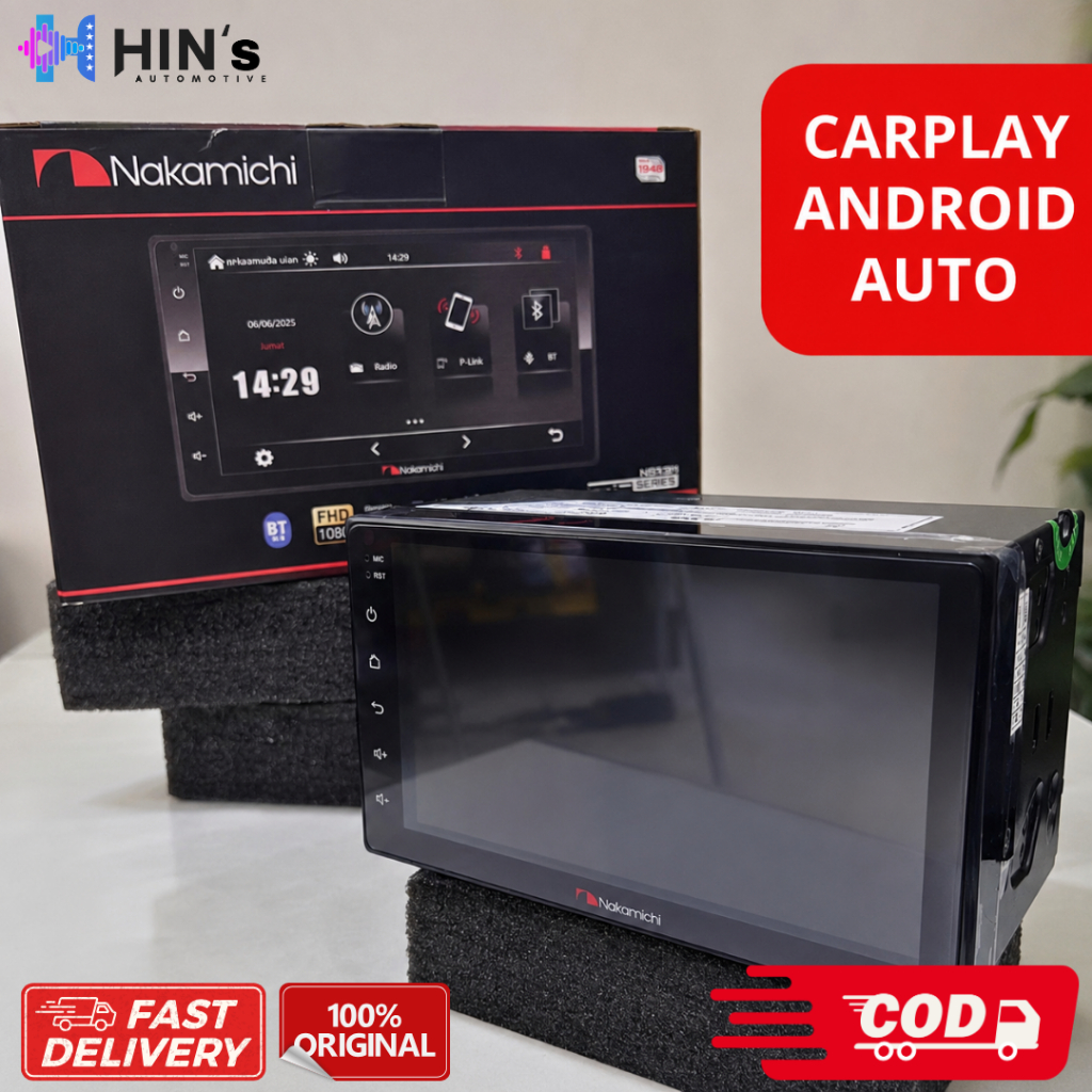 Double Din Deckless Nakamichi Android auto Car Play MP5 7 inch