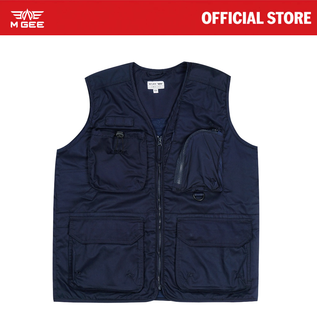 MGee Jacket Vest Pria Rompi Original Mgee West C002 Navy