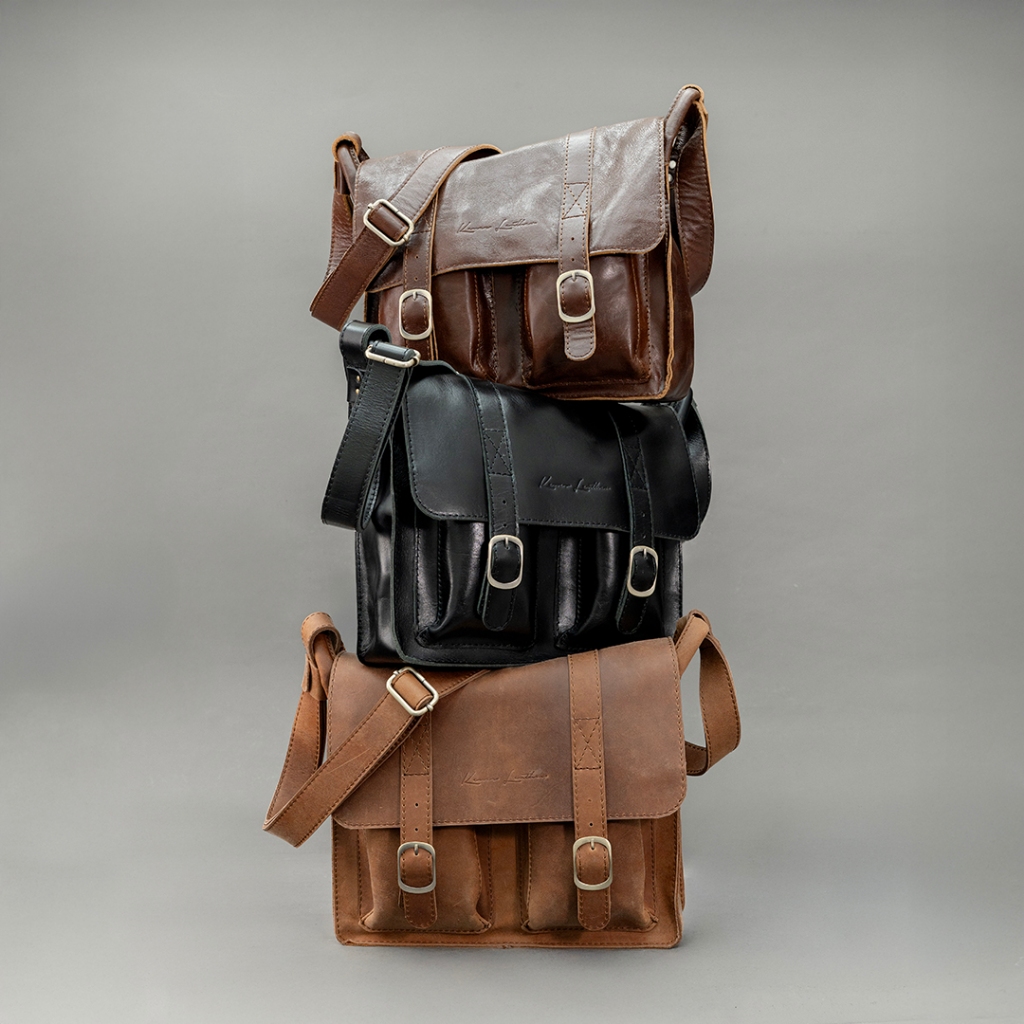 Messenger Bag Pria Kulit Asli ADHIRA  - Kenes Leather