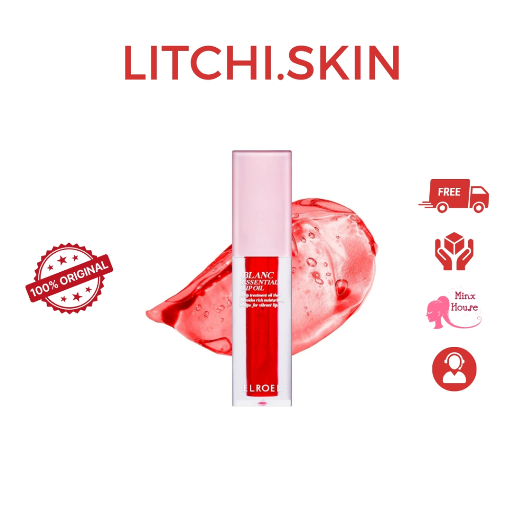 ELROEL Blanc Essential Lip Oil - #2 Raspberry / Hydrating Lip Oil / Lip Oil Elroel