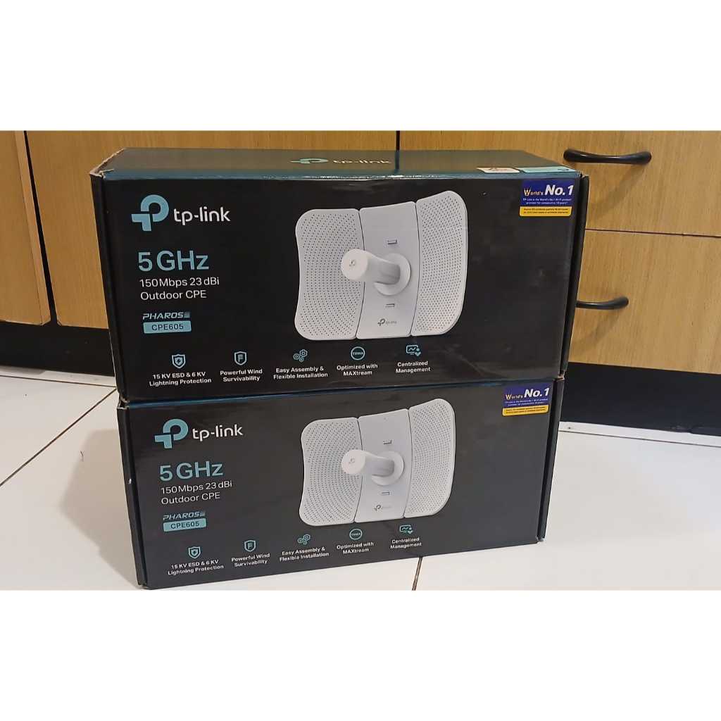 TP-LINK CPE605 5GHZ 150MBps 23Dbi OUTDOOR CPE (BEKAS)