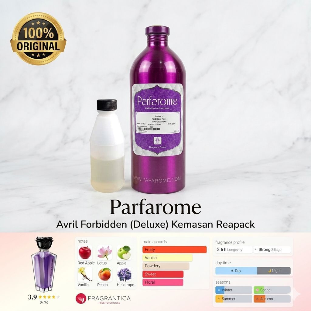 PARFAROME / AVRIL / DELUXE / KEMASAN REPACK / BIBIT MURNI 100% / BESTSELLER