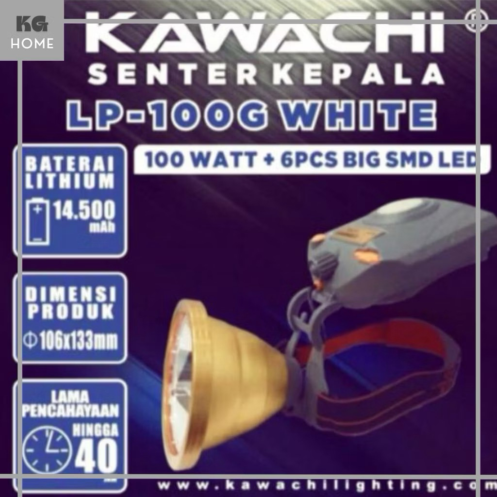 Senter Kepala Kawachi 100 Watt LP-100G Original