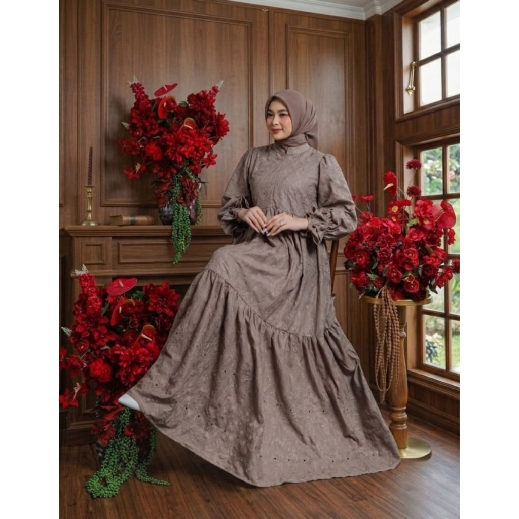 Ready Stock Anaya Dress By Halwa Apparel | Dress Halwa Apparel Original | Dress Halwa Apparel Terbar