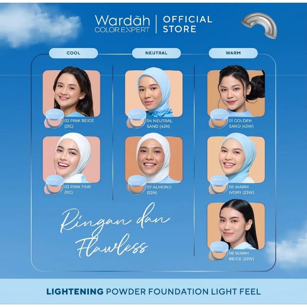 Wardah bedak Padat Refill